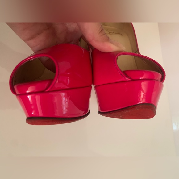 CHRISTIAN LOUBOUTIN Lady Peep Hot Pink size 36.5 - Picture 4 of 10